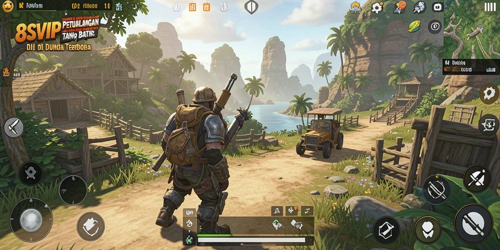 Screenshot dari gameplay Open World 8SVIP yang mendebarkan.