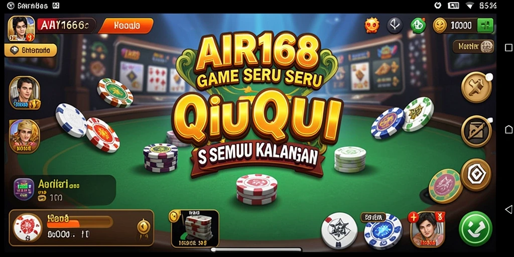 Tampilan gameplay QiuQiu yang seru dan menantang.