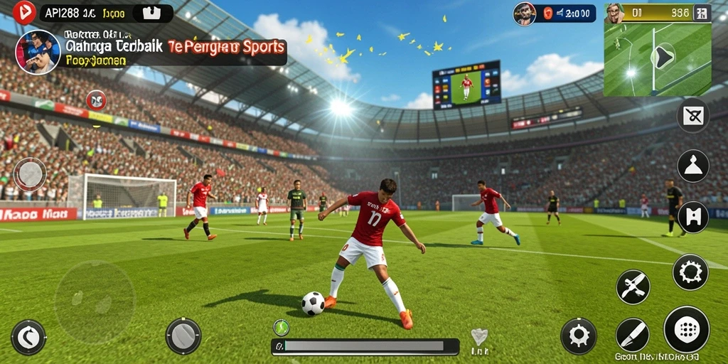Tampilan gameplay yang menegangkan dalam API288 saat pertandingan.