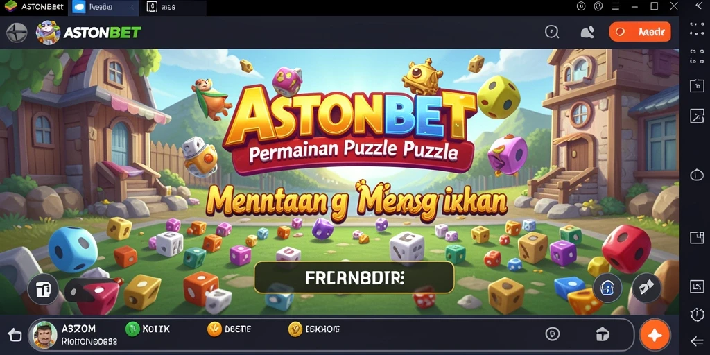 Tangkapan layar gameplay ASTONBET yang menampilkan tantangan puzzle menarik.