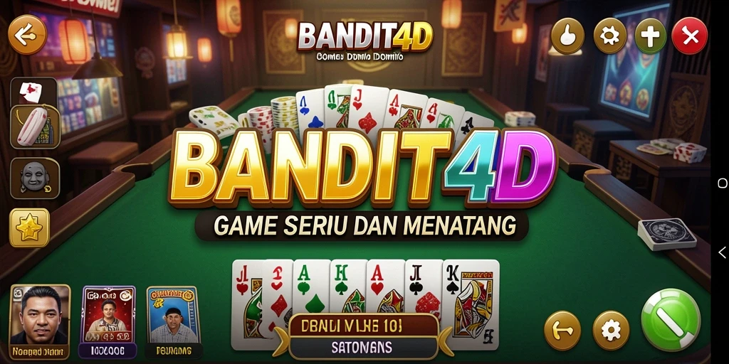 Screenshot gameplay BANDIT4D yang menunjukkan keseruan bermain Domino.