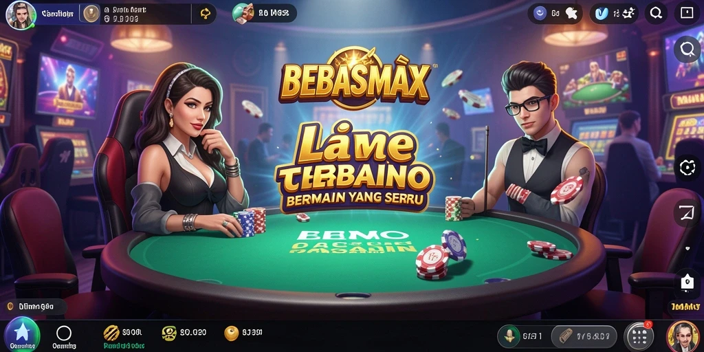 Screenshot gameplay nyata dari aplikasi Live Casino BEBASMAX.