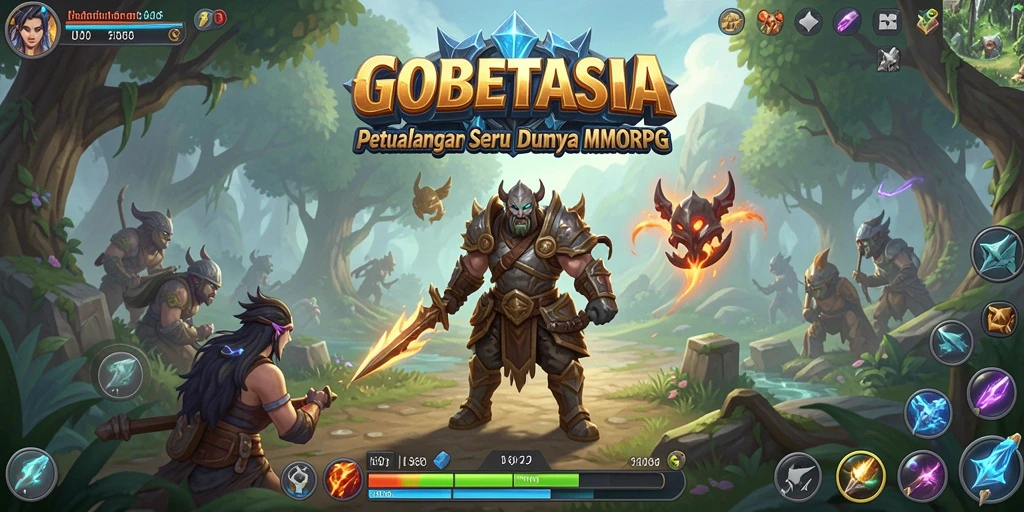 Tampilan gameplay GOBETASIA dalam petualangan MMORPG.