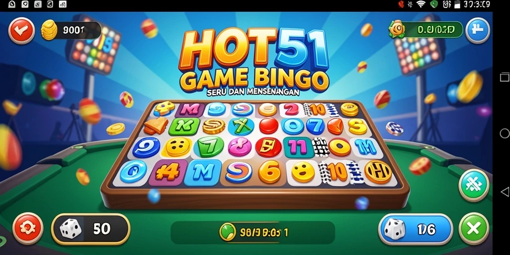 Tampilan gameplay Bingo yang seru dan penuh warna.