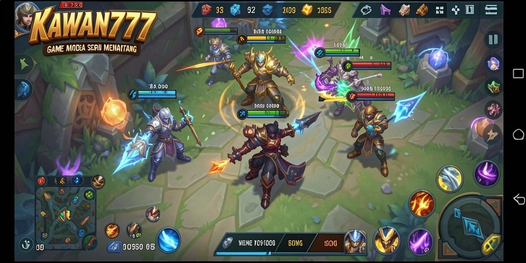 Gameplay KAWAN777 yang memukau dengan pertempuran seru.