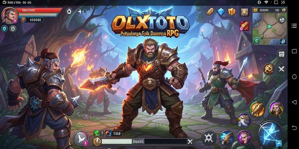 Tampilan gameplay seru di dunia RPG OLXTOTO.