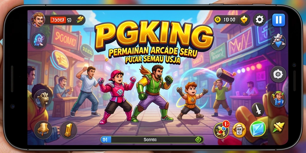 Tampilan menarik dari gameplay PGKING yang seru dan menantang.