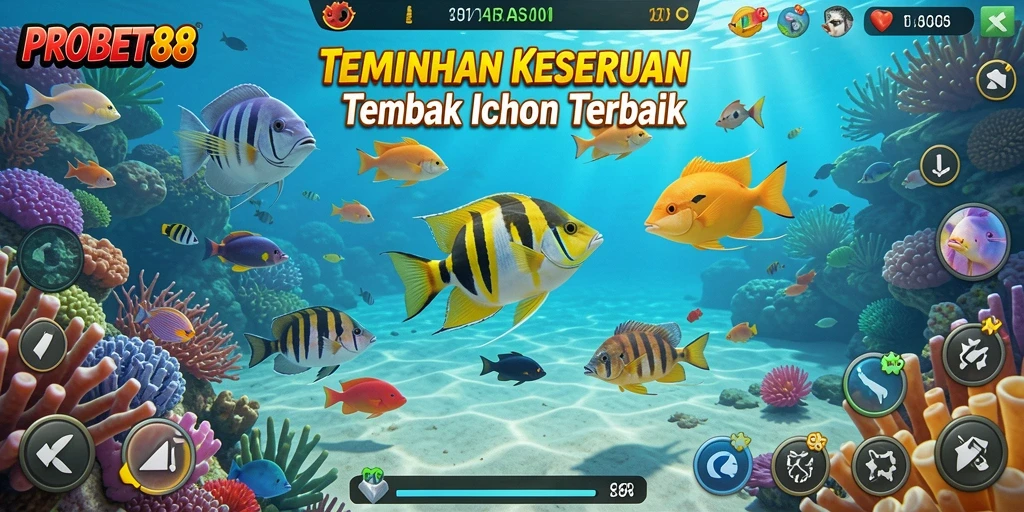 Screenshot gameplay seru dari PROBET88 Tembak Ikan.