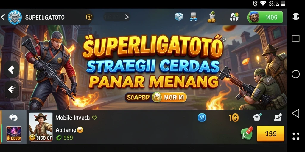 Tangkapan layar utama gameplay SUPERLIGATOTO menampilkan aksi strategi mendebarkan.