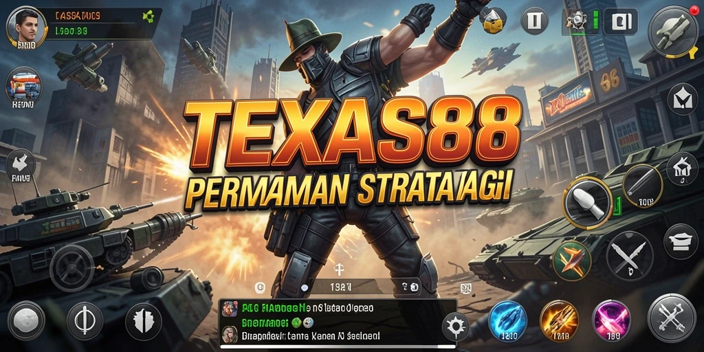 Tampilan gameplay TEXAS88 yang penuh strategi dan aksi.