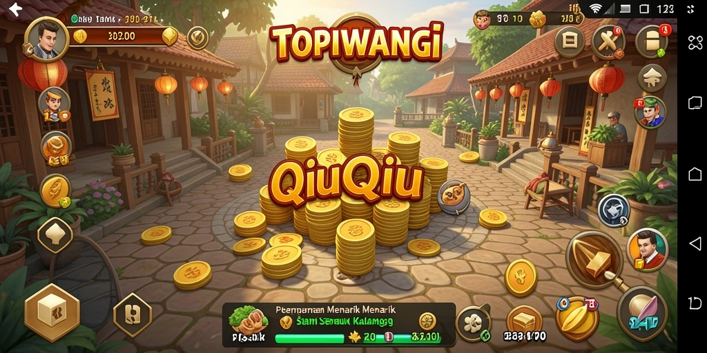 Gameplay QiuQiu yang menarik dan seru di TOPIWANGI.