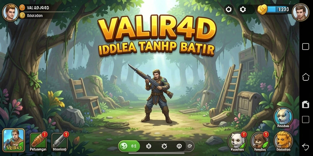 Tampilan gameplay VALIR4D yang menarik saat eksplorasi Idle.